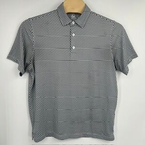 Deolax Men's XL Geometric Cube Print Performance Golf Polo Shirt